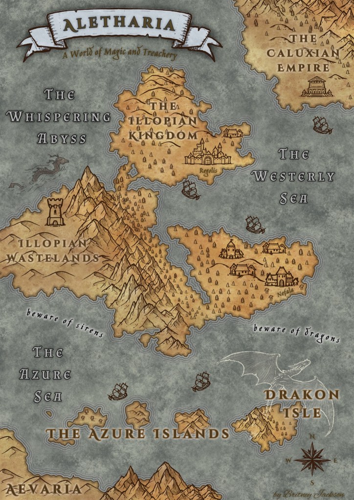 Aletharian map in color.